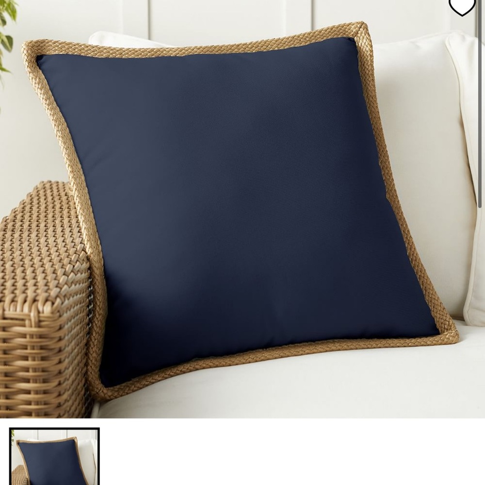 Pottery Barn Linen & Jute Pillow Cover - set of 2